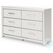 Ravalori White Upholstered Panel Storage Bedroom Set