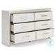Ravalori White Upholstered Panel Storage Bedroom Set