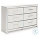 Ravalori White Upholstered Panel Storage Bedroom Set