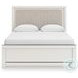 Ravalori White Panel Upholstered Bedroom Set