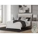Ravalori White Queen Upholstered Panel Bed