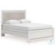 Ravalori White Upholstered Panel Bedroom Set