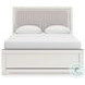 Ravalori White Upholstered Panel Bedroom Set