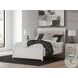 Ravalori White Upholstered Queen Panel Bed