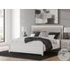 Ravalori White King Upholstered Panel Bed