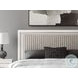 Ravalori White King Upholstered Panel Storage Bed