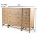 Cypress Sandstone 9 Drawer Dresser
