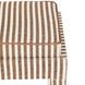 Kora Brown and White Upholstered Accent Stool