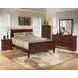 Alisdair Reddish Brown 6 Drawer Dresser and Rectangular Mirror