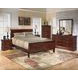 Alisdair Reddish Brown 6 Drawer Dresser and Rectangular Mirror