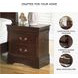 Alisdair Dark Brown Two Drawer Nightstand