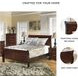 Alisdair Dark Brown Full Sleigh Bed