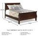 Alisdair Dark Brown Full Sleigh Bed