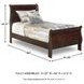 Alisdair Dark Brown Twin Sleigh Bed