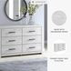 Cayboni Whitewash Six Drawer Dresser