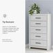 Cayboni Whitewash Five Drawer Chest