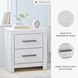 Cayboni Whitewash Two Drawer Nightstand