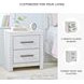 Cayboni Whitewash Two Drawer Nightstand