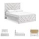Cayboni Whitewash Queen Panel Bed