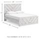 Cayboni Whitewash Queen Panel Bed