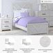 Cayboni Whitewash Twin Panel Bed