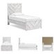 Cayboni Whitewash Twin Panel Bed