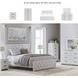 Cayboni Whitewash King Panel Bed
