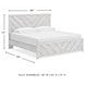 Cayboni Whitewash King Panel Bed