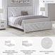 Cayboni Whitewash King Panel Bed