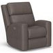 Score Dark Stone Leather Zero Gravity Power Lift Recliner with Power Lumbar and USB Charging