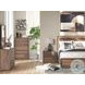 Hollinaze Walnut Brown 6 Drawer Dresser with Mirror
