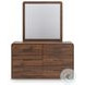 Hollinaze Walnut Brown Panel Bedroom Set