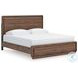 Hollinaze Walnut Brown King Panel Bed