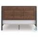 Hollinaze Walnut Brown King Panel Bed