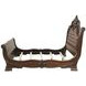 Bella Notte Brown King Upholstered Sleigh Bed with USB Charging