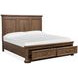 Adler Court Florentine Walnut King Storage Panel Bed