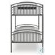 Graymound Gray Twin over Twin Bunk Bed with Ladder