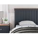 Landocken Dark Slate Blue and Light Brown Twin Panel Headboard