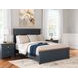 Landocken Dark Slate Blue and Light Brown Queen Panel Headboard