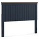 Landocken Dark Slate Blue and Light Brown Queen Panel Headboard