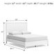 Binterglen White Queen Panel Bed