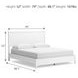 Binterglen White California King Panel Bed