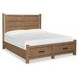 Plum Creek Sierra Brown Queen Storage Panel Bed