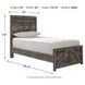 Wynnlow Gray Twin Panel Bed