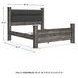 Wynnlow Gray King Upholstered Poster Bed