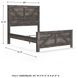 Wynnlow Gray Queen Crossbuck Panel Bed