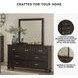 Covetown Dark Brown Dresser and Mirror