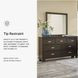 Covetown Dark Brown Dresser and Mirror