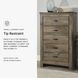 Trinell Brown Five Drawer Chest
