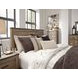 Trinell Warm Rustic Plank Queen Panel Headboard